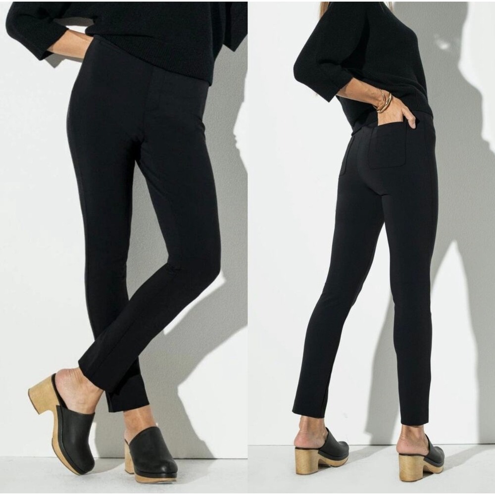 The‎ Reset R Label Black Ponte Skinny Pants High Rise Stretch Trousers Size M